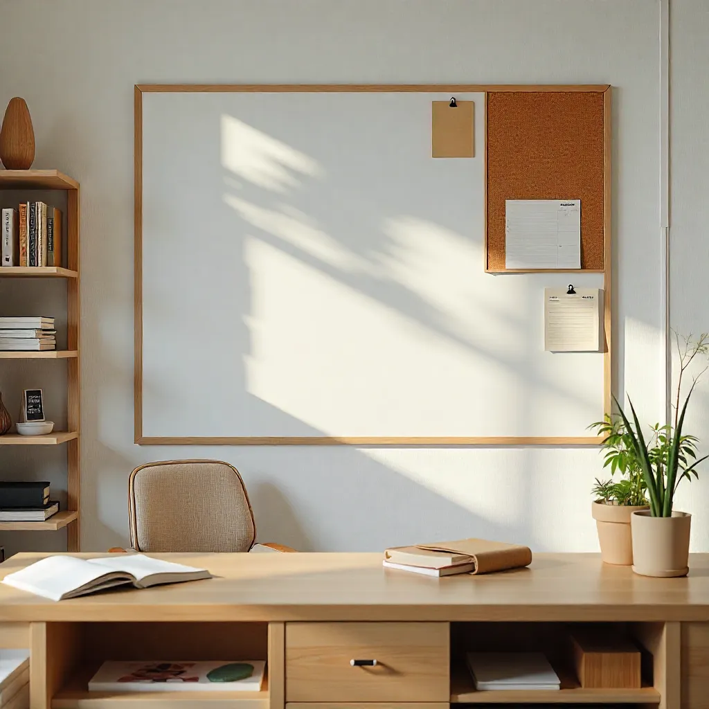 Tablero de corcho para notas domésticas